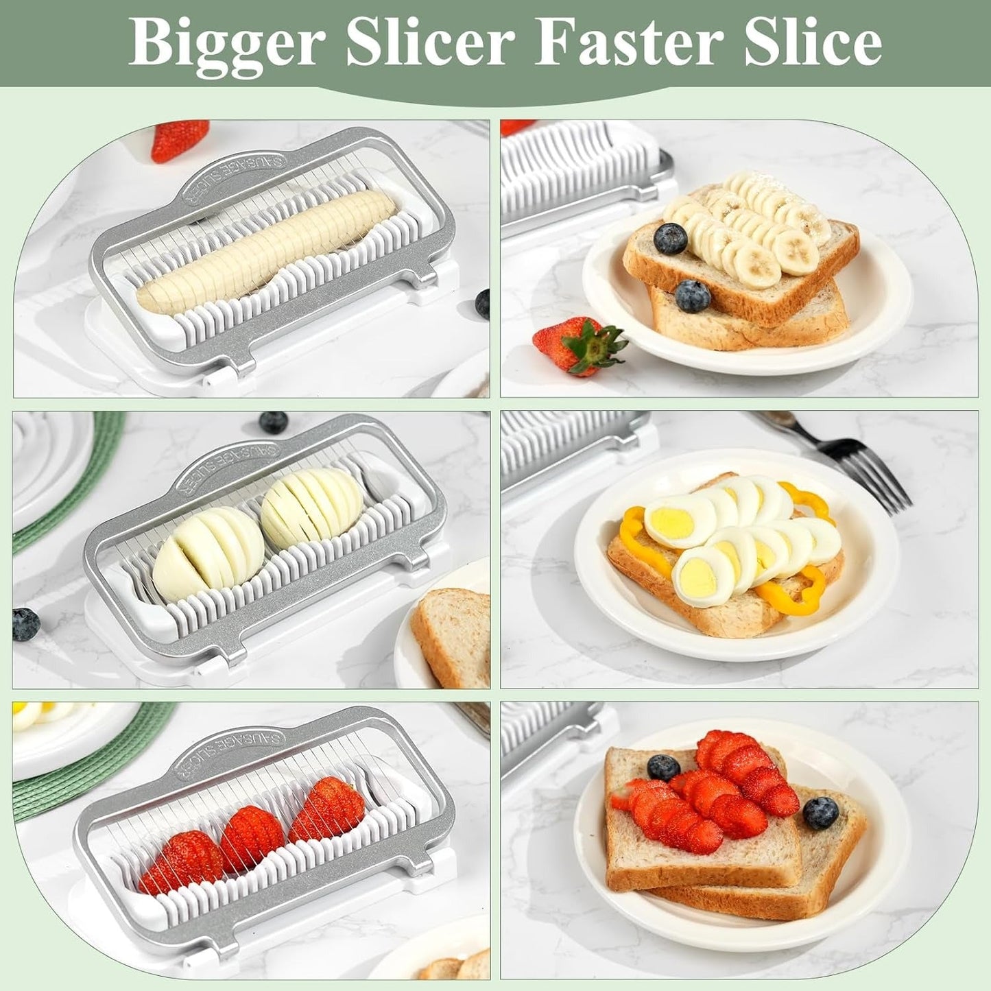 🔥50% OFF🔥Egg Slicer for Hard Boiled Eggs Banana Slicer