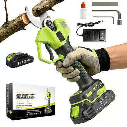 ✂️🌳Cordless Electric Pruning Shears – 21V Battery Powered Garden Cutter