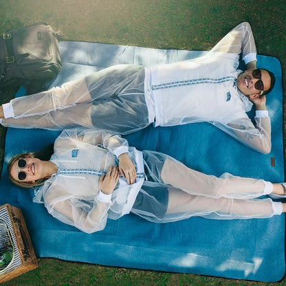 White Mesh Insect Protection Jacket | Lightweight Bug Barrier Outdoor Hoodie+Pant