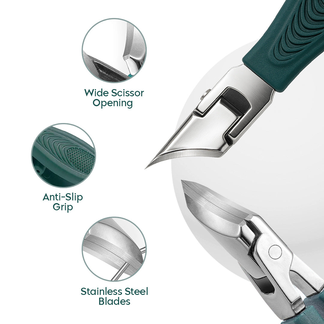 Eagle Beak Nail Clipper Set (With Filer and Nail Remover) for Thick Nails,Seniors&Ingrown Care