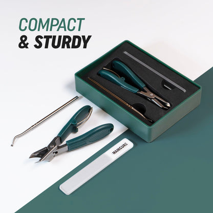 Eagle Beak Nail Clipper Set (With Filer and Nail Remover) for Thick Nails,Seniors&Ingrown Care