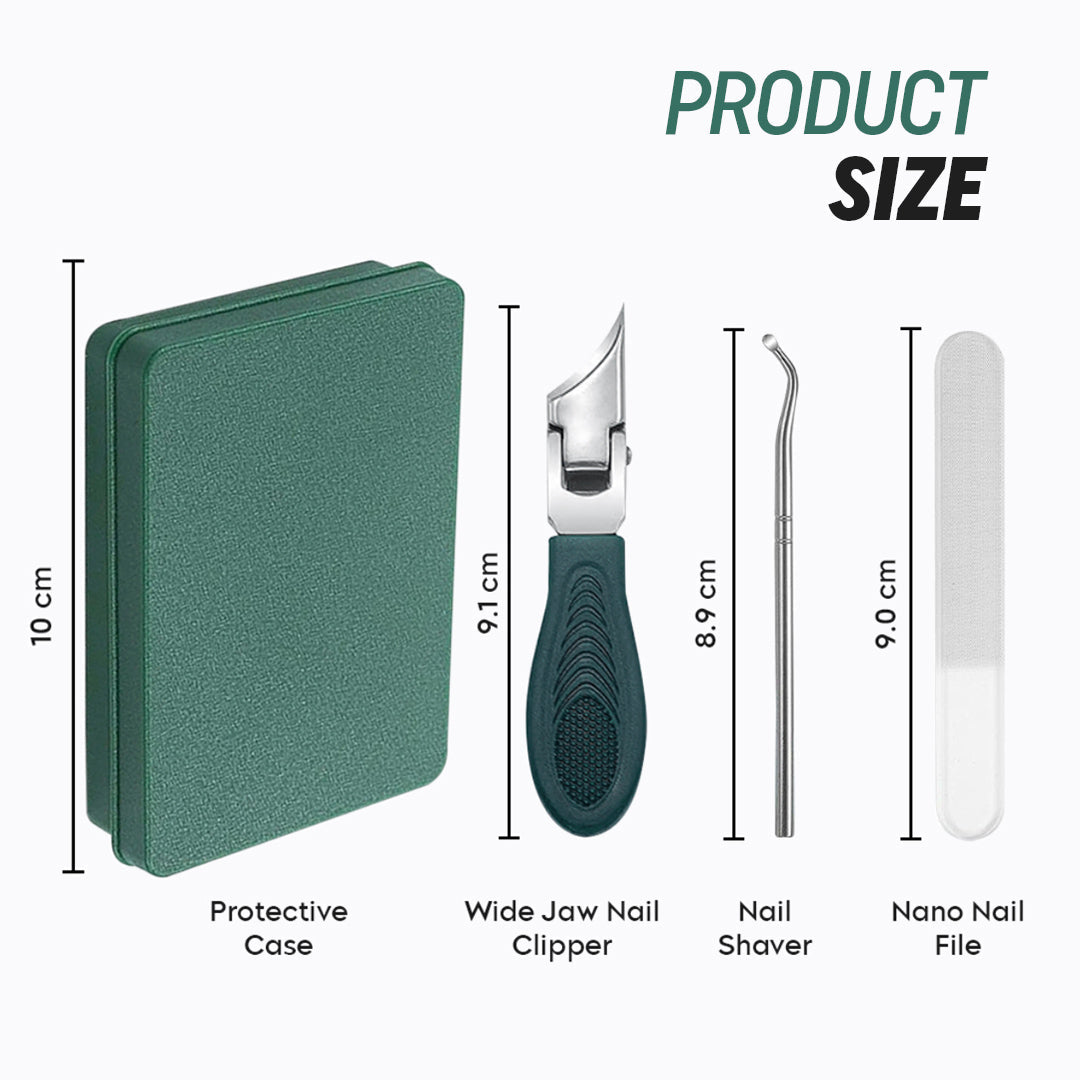 Eagle Beak Nail Clipper Set (With Filer and Nail Remover) for Thick Nails,Seniors&Ingrown Care