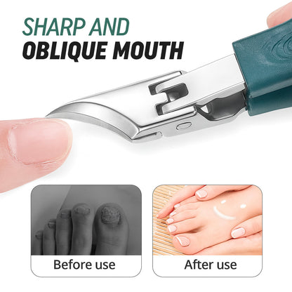 Eagle Beak Nail Clipper Set (With Filer and Nail Remover) for Thick Nails,Seniors&Ingrown Care