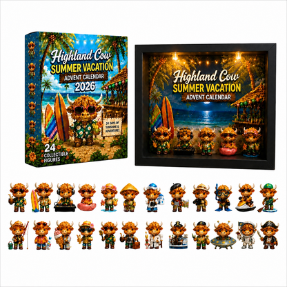 💥Hot Selling Surprise🐮Highland Cow Summer Vacation Advent Calendar 2026