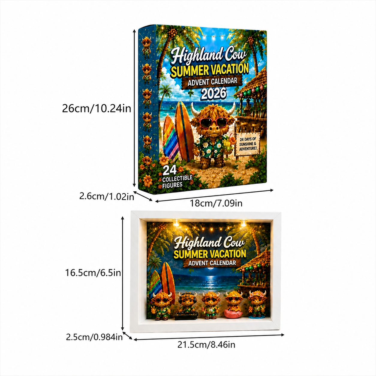 💥Hot Selling Surprise🐮Highland Cow Summer Vacation Advent Calendar 2026