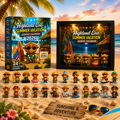 💥Hot Selling Surprise🐮Highland Cow Summer Vacation Advent Calendar 2026