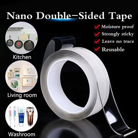🔥Hot Sell ✨Nano Double-Sided Tape — Stick Anything, No Damage, No Drilling