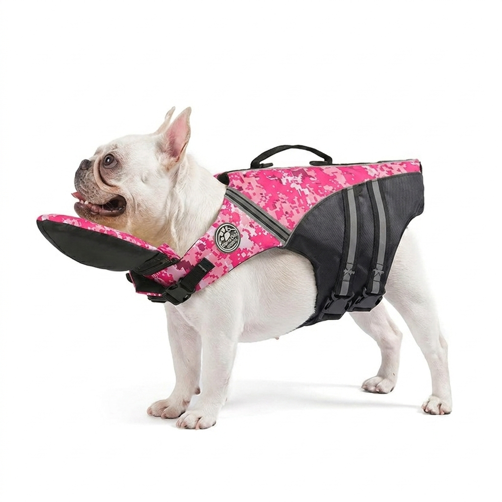 🐶Dog Life Jacket with Chin Support | Adjustable High-Visibility Dog Swim Vest