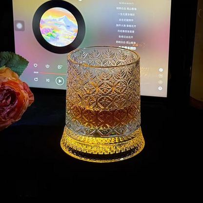 🔥2026 Hot Sell✨ The Whiskey Glass Everyone’s Obsessed With 🥃 Spins Smoothly • Glows Beautifully • Perfect Gift