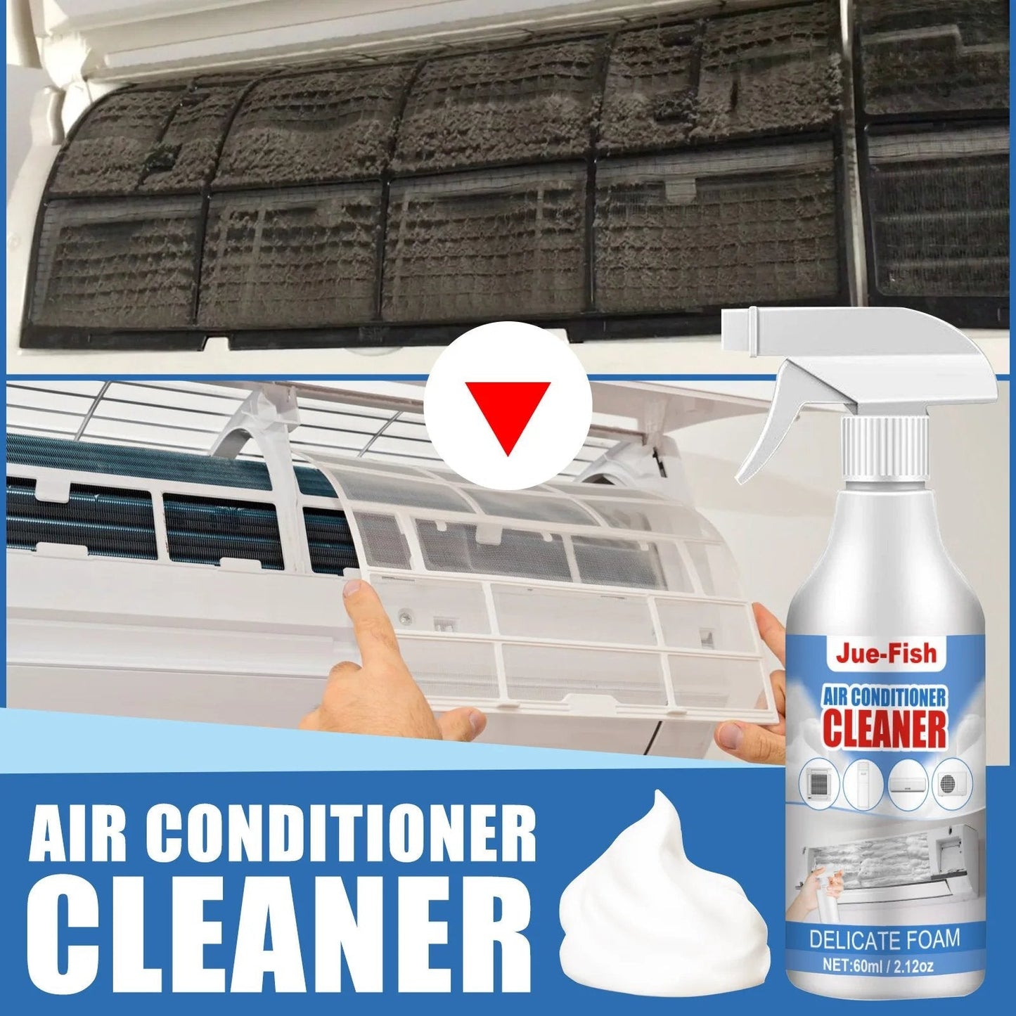 ❄️ TODAY ONLY 50% OFF 🔥 Powerful AC Cleaning Spray