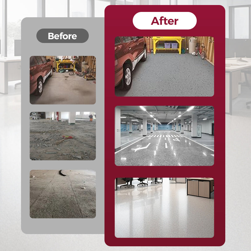 ✨ High-Gloss Epoxy Marble-Effect Floor Coating – Scratch-Resistant, Water-Based, DIY