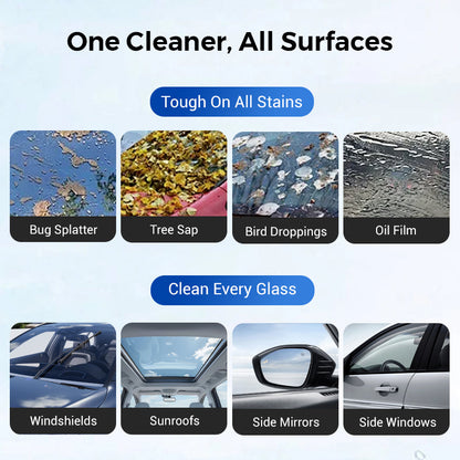 🔥Limited-time half-price offer – Auto Glass Oil Film Remover for Crystal Clear Windows