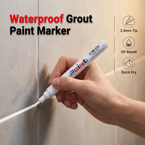 ✨One Marker, Endless Uses – Waterproof, Fade-Proof Paint Pen for Tires, Shoes, Cups & Tile Grout✨