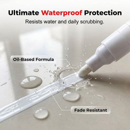 ✨One Marker, Endless Uses – Waterproof, Fade-Proof Paint Pen for Tires, Shoes, Cups & Tile Grout✨