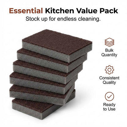 🧽🔥2026 HOT SALE🍳Emery Sponge Scrubber – Removes burnt grease & rust instantly. Flexible & durable, ergonomic handle. A heavy-duty cleaning essential. 🍳✨