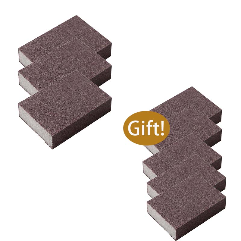 🧽🔥2026 HOT SALE🍳Emery Sponge Scrubber – Removes burnt grease & rust instantly. Flexible & durable, ergonomic handle. A heavy-duty cleaning essential. 🍳✨