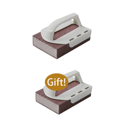 🧽🔥2026 HOT SALE🍳Emery Sponge Scrubber – Removes burnt grease & rust instantly. Flexible & durable, ergonomic handle. A heavy-duty cleaning essential. 🍳✨