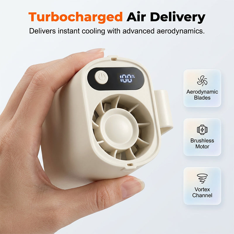🔥HOT SALE 50% OFF – Multi-Wear Portable Cooling Fan | Beat Heat Hands-Free Anywhere ❄️💨