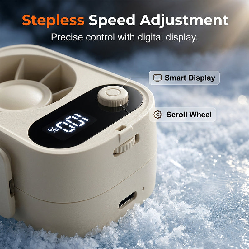 🔥HOT SALE 50% OFF – Multi-Wear Portable Cooling Fan | Beat Heat Hands-Free Anywhere ❄️💨