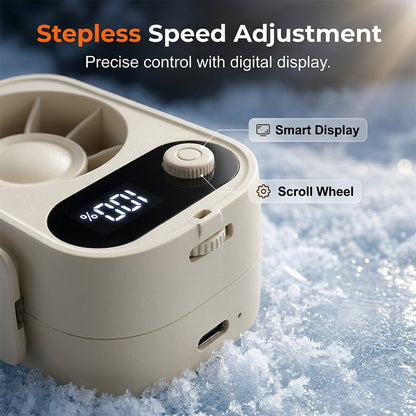 🔥HOT SALE 50% OFF – Multi-Wear Portable Cooling Fan | Beat Heat Hands-Free Anywhere ❄️💨
