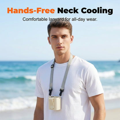 🔥HOT SALE 50% OFF – Multi-Wear Portable Cooling Fan | Beat Heat Hands-Free Anywhere ❄️💨