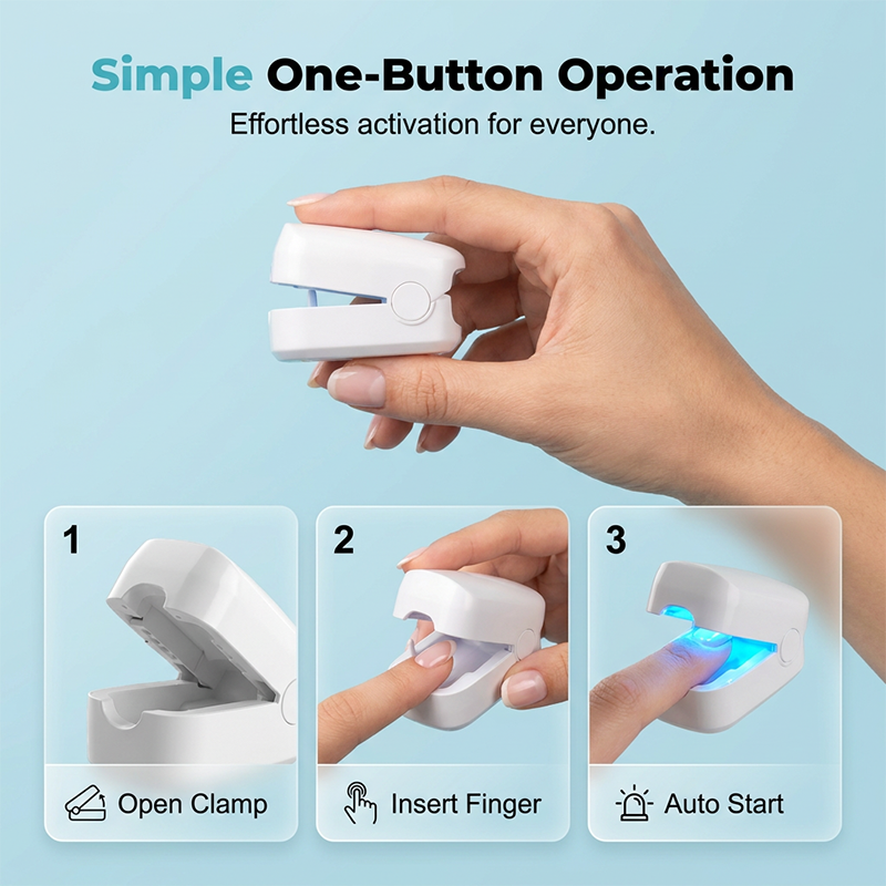 🥳HOT SALE 2026🥳💞50,000+ SOLD!👵❤️ 50% OFF! Portable blue light nail care device