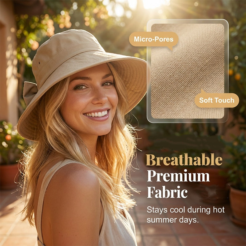 🔥 2026 Hot Sale 💖 Women's Bowknot Wide-Brim UV Protection Sun Hat