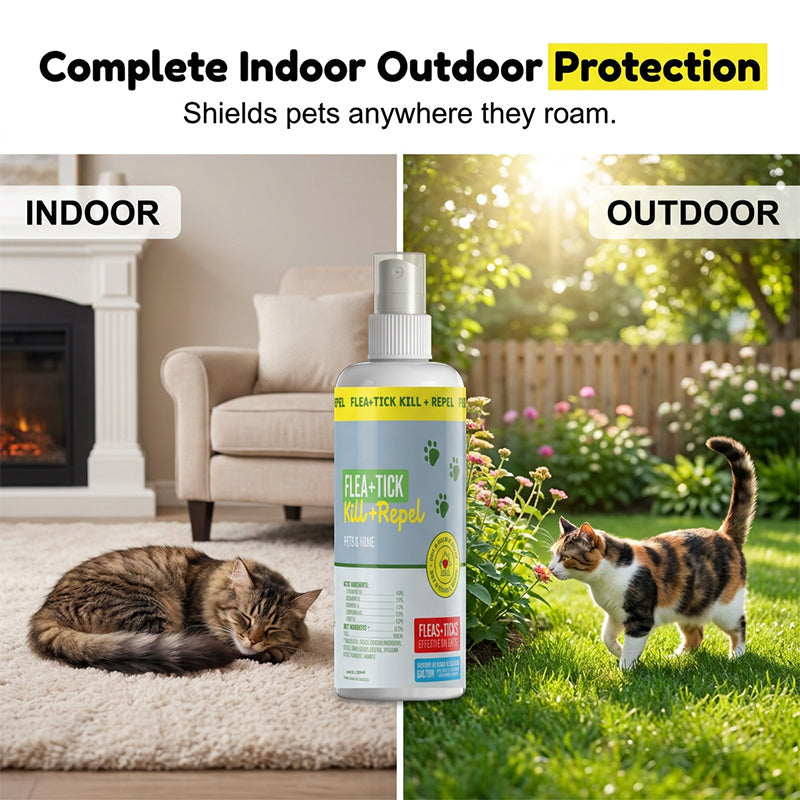 🔥Limited time offer🔥 Natural Flea and Tick Repellent Spray for Cats