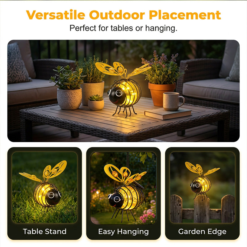 🔥 LIMITED-TIME 50% OFF! 🐝✨Hanging Solar Bee Light – Warm Amber Glow, Flicker-Free, Perfect for Garden Parties, Camping, or Kids’ Rooms – Spread Joy Day and Night 🌞🌜
