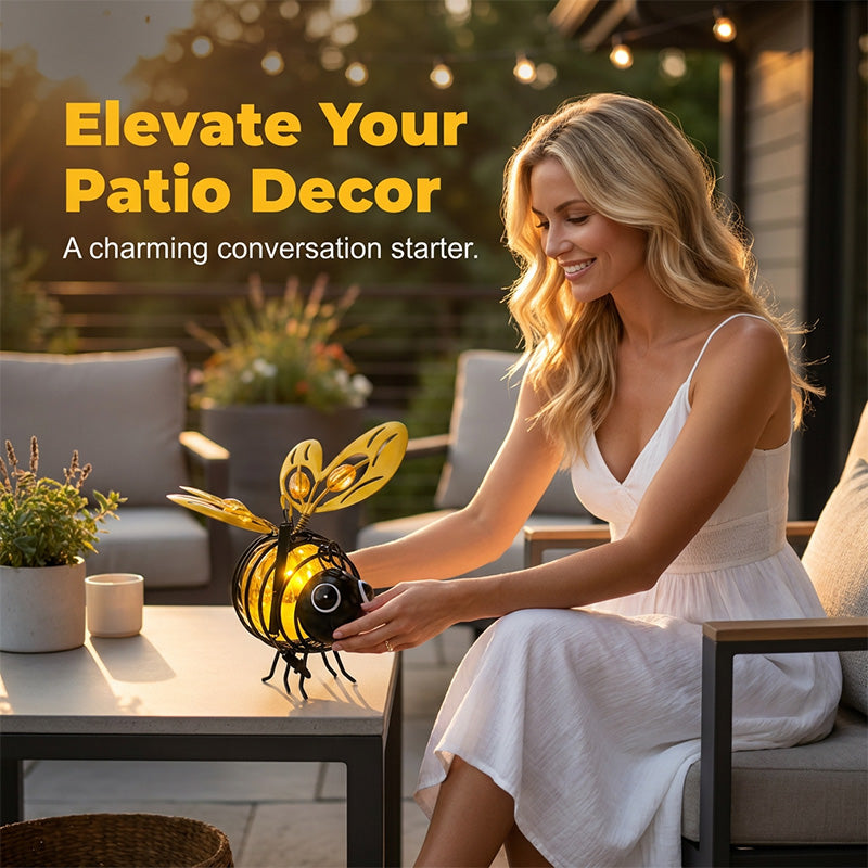 🔥 LIMITED-TIME 50% OFF! 🐝✨Hanging Solar Bee Light – Warm Amber Glow, Flicker-Free, Perfect for Garden Parties, Camping, or Kids’ Rooms – Spread Joy Day and Night 🌞🌜