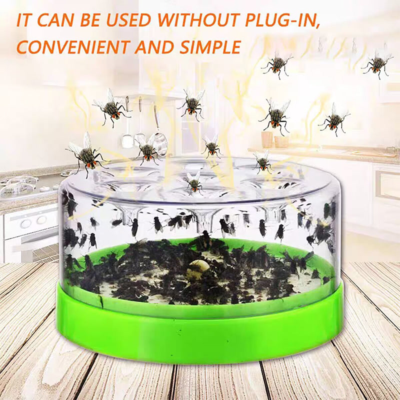 🔌✅ Reusable fly trap—no electricity, no poison! 🏠 Safe to use in the kitchen and around children and pets.