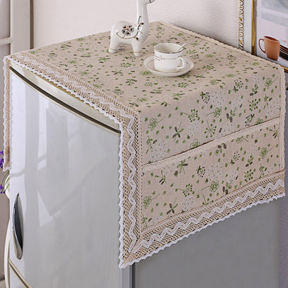 💖LAST DAY SALE!!💖✨Decorative Cotton Linen Refrigerator Top Cover with Storage Pockets