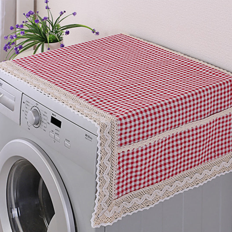 💖LAST DAY SALE!!💖✨Decorative Cotton Linen Refrigerator Top Cover with Storage Pockets
