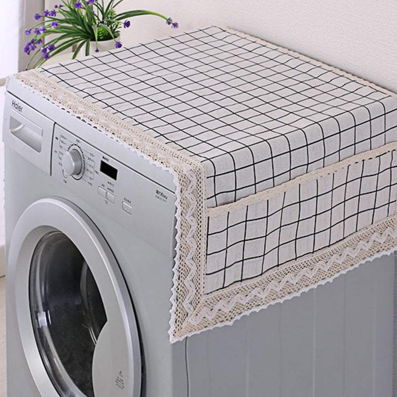 💖LAST DAY SALE!!💖✨Decorative Cotton Linen Refrigerator Top Cover with Storage Pockets