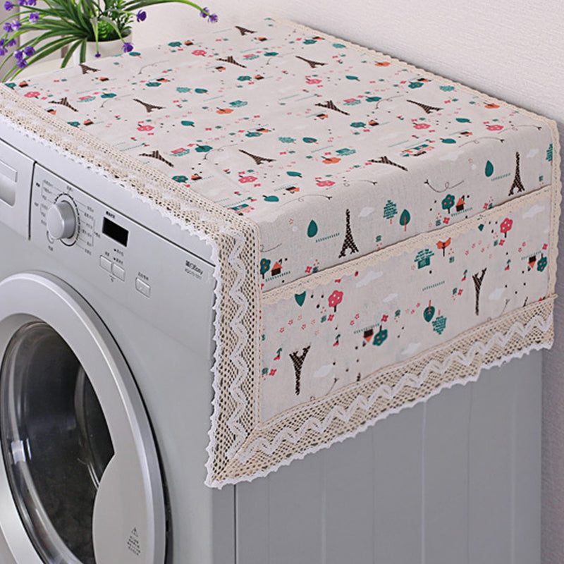 💖LAST DAY SALE!!💖✨Decorative Cotton Linen Refrigerator Top Cover with Storage Pockets