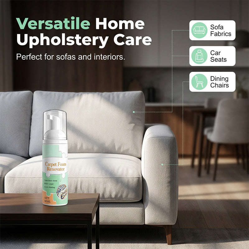 💥Hot Sale 50% off❤️Waterless Carpet Foam Stain Remover with Towel