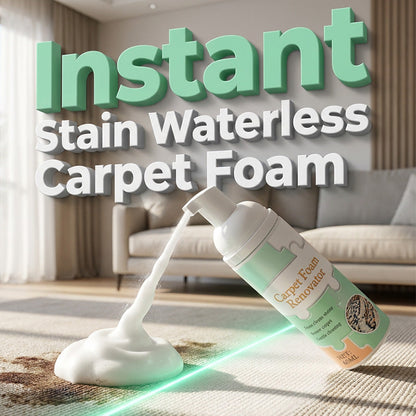 💥Hot Sale 50% off❤️Waterless Carpet Foam Stain Remover with Towel