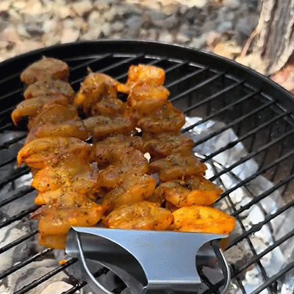 🔥3-Prong Stainless Steel BBQ Kebab Skewer