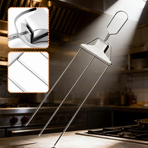 🔥3-Prong Stainless Steel BBQ Kebab Skewer