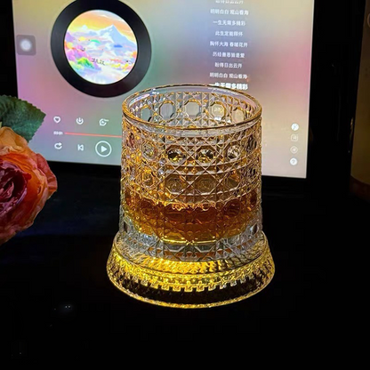 🔥2026 Hot Sell✨ The Whiskey Glass Everyone’s Obsessed With 🥃 Spins Smoothly • Glows Beautifully • Perfect Gift